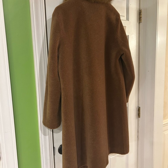Brown Fur Collar Coat - Picture 4 of 4